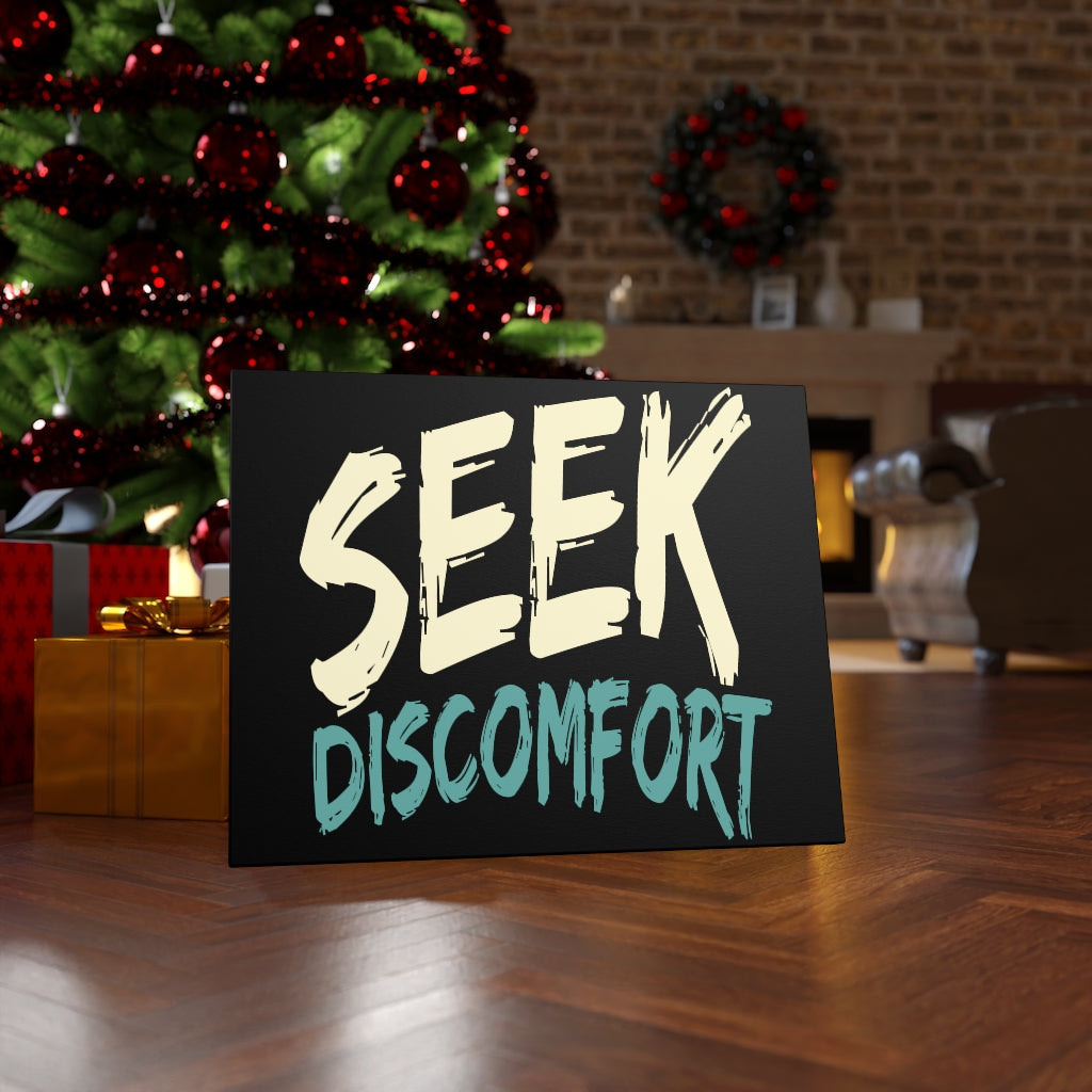 Scripture Walls Inspirational Wall Art Seek Discomfort Wall Art Motivation Wall Decor for Home Office Gym Inspiring Success Quote Print Ready to Hang Unframed-Express Your Love Gifts