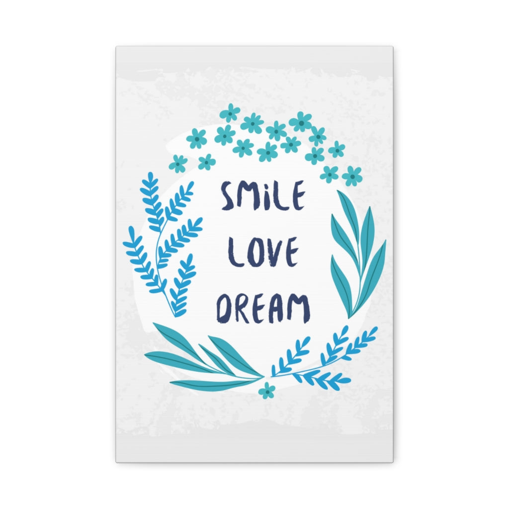 Scripture Walls Inspirational Wall Art Smile Love Dream Motivation Wall Decor for Home Office Gym Inspiring Success Quote Print Ready to Hang Unframed-Express Your Love Gifts