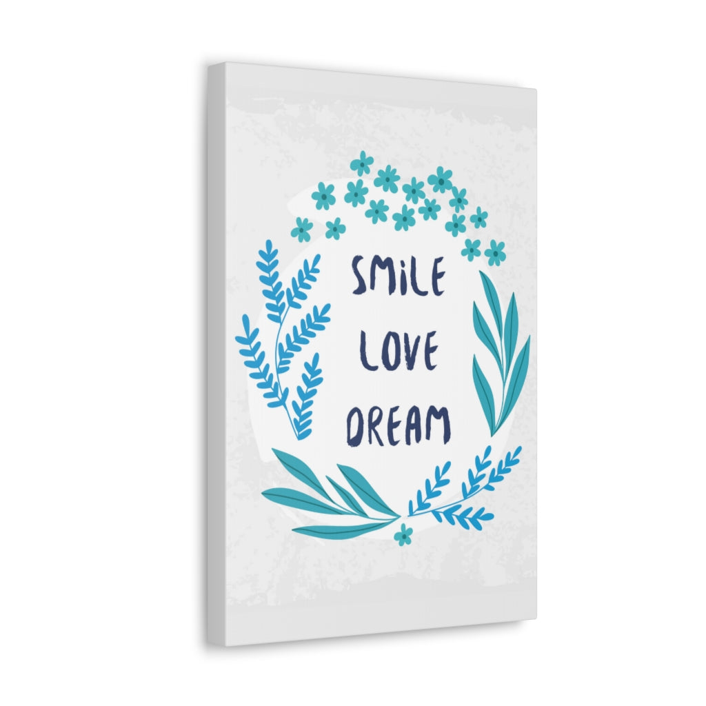 Scripture Walls Inspirational Wall Art Smile Love Dream Motivation Wall Decor for Home Office Gym Inspiring Success Quote Print Ready to Hang Unframed-Express Your Love Gifts