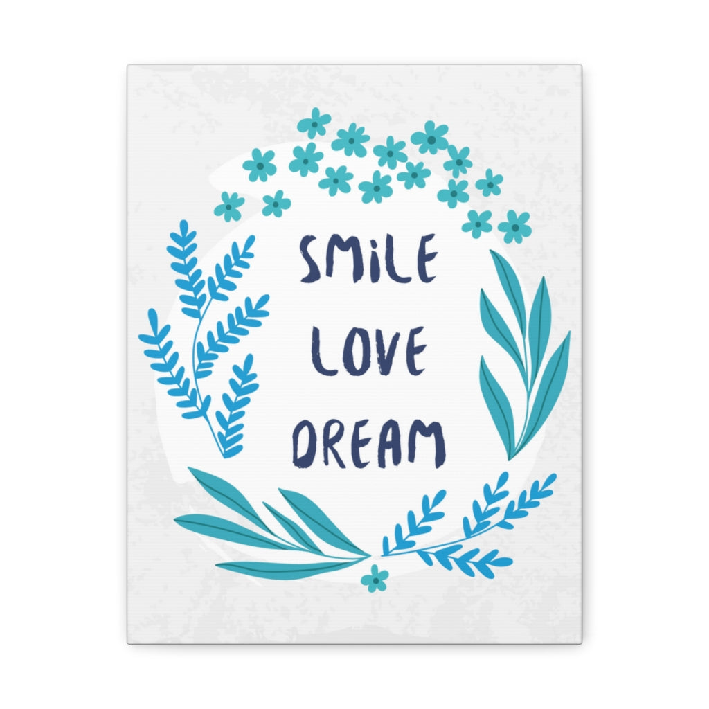 Scripture Walls Inspirational Wall Art Smile Love Dream Motivation Wall Decor for Home Office Gym Inspiring Success Quote Print Ready to Hang Unframed-Express Your Love Gifts