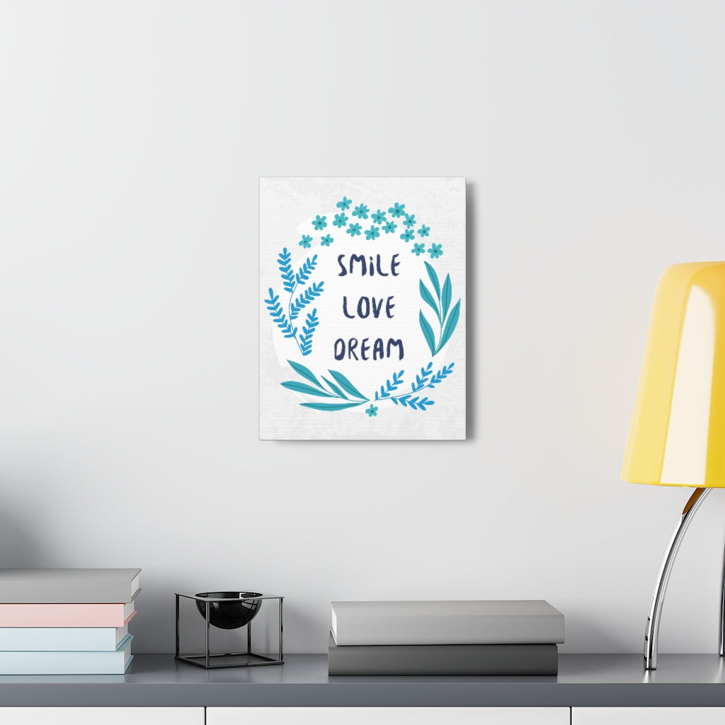 Scripture Walls Inspirational Wall Art Smile Love Dream Motivation Wall Decor for Home Office Gym Inspiring Success Quote Print Ready to Hang Unframed-Express Your Love Gifts