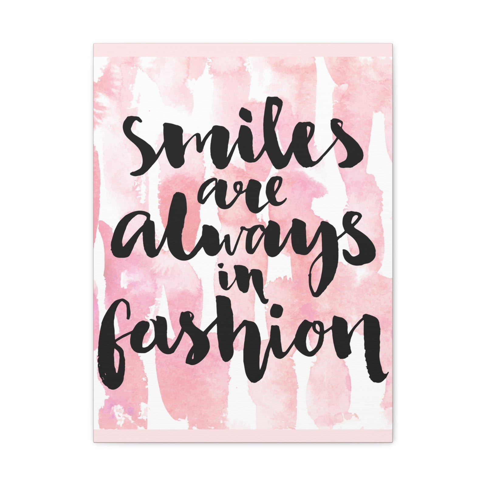 Scripture Walls Inspirational Wall Art Smiles Are Always In Fashion Motivation Wall Decor for Home Office Gym Inspiring Success Quote Print Ready to Hang Unframed-Express Your Love Gifts