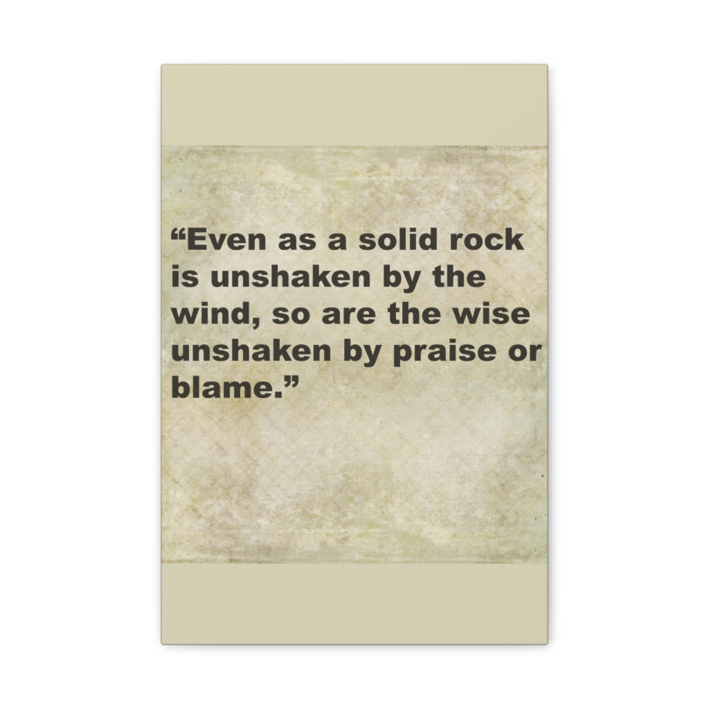 Scripture Walls Inspirational Wall Art Solid Rock Is Unshaken Motivation Wall Decor for Home Office Gym Inspiring Success Quote Print Ready to Hang Unframed-Express Your Love Gifts