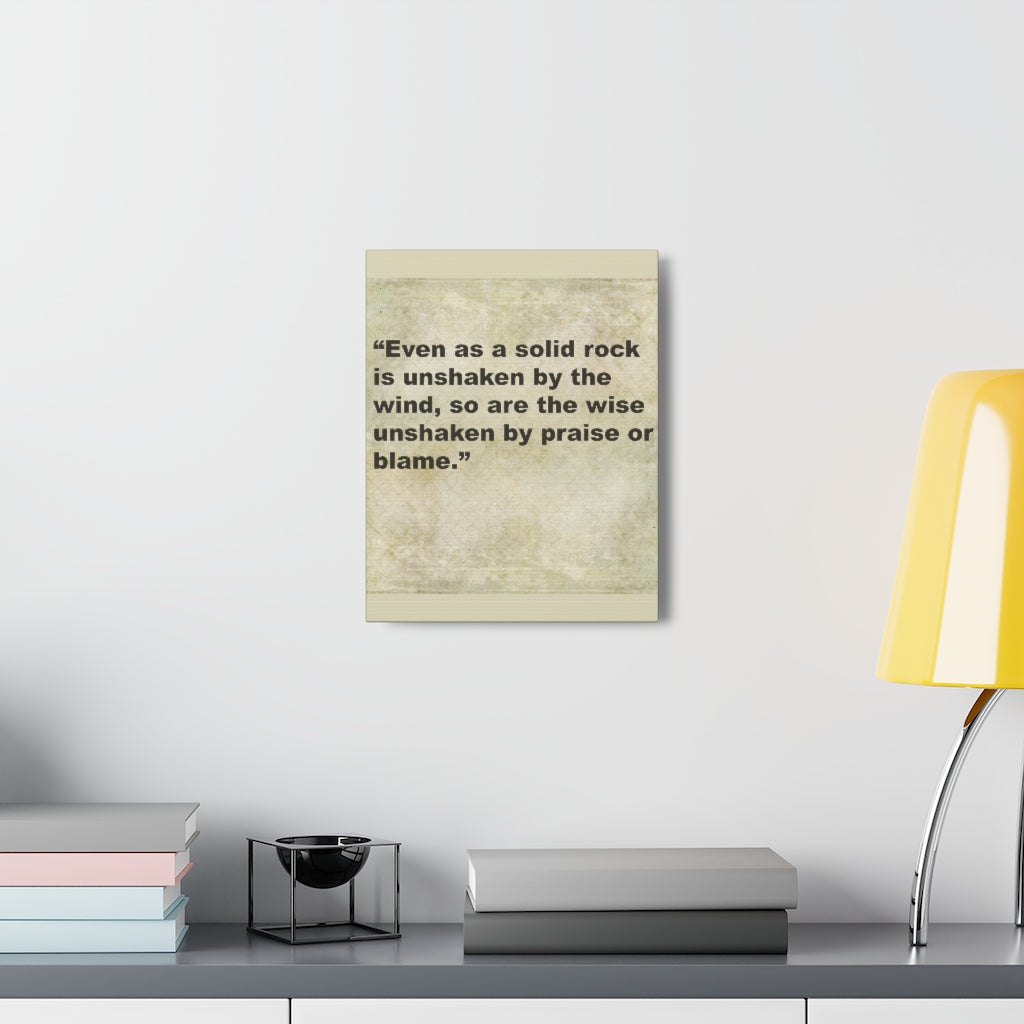 Scripture Walls Inspirational Wall Art Solid Rock Is Unshaken Motivation Wall Decor for Home Office Gym Inspiring Success Quote Print Ready to Hang Unframed-Express Your Love Gifts