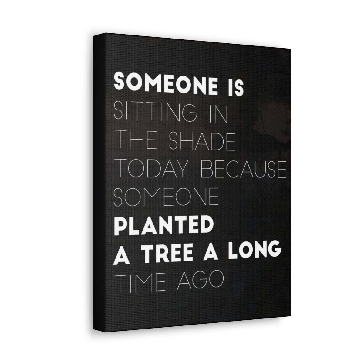 Scripture Walls Inspirational Wall Art Someone Planted A Tree Long Time Ago Motivation Wall Decor for Home Office Gym Inspiring Success Quote Print Ready to Hang Unframed-Express Your Love Gifts