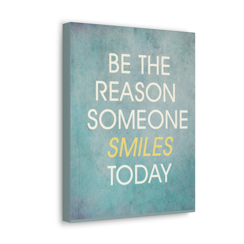 Scripture Walls Inspirational Wall Art Someone Smiles Today Motivation Wall Decor for Home Office Gym Inspiring Success Quote Print Ready to Hang Unframed-Express Your Love Gifts