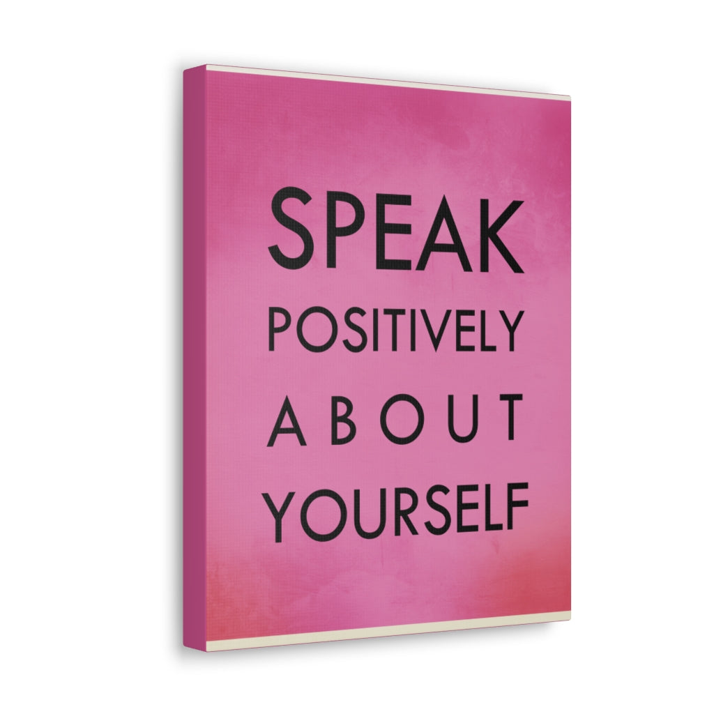 Scripture Walls Inspirational Wall Art Speak Positively Motivation Wall Decor for Home Office Gym Inspiring Success Quote Print Ready to Hang Unframed-Express Your Love Gifts