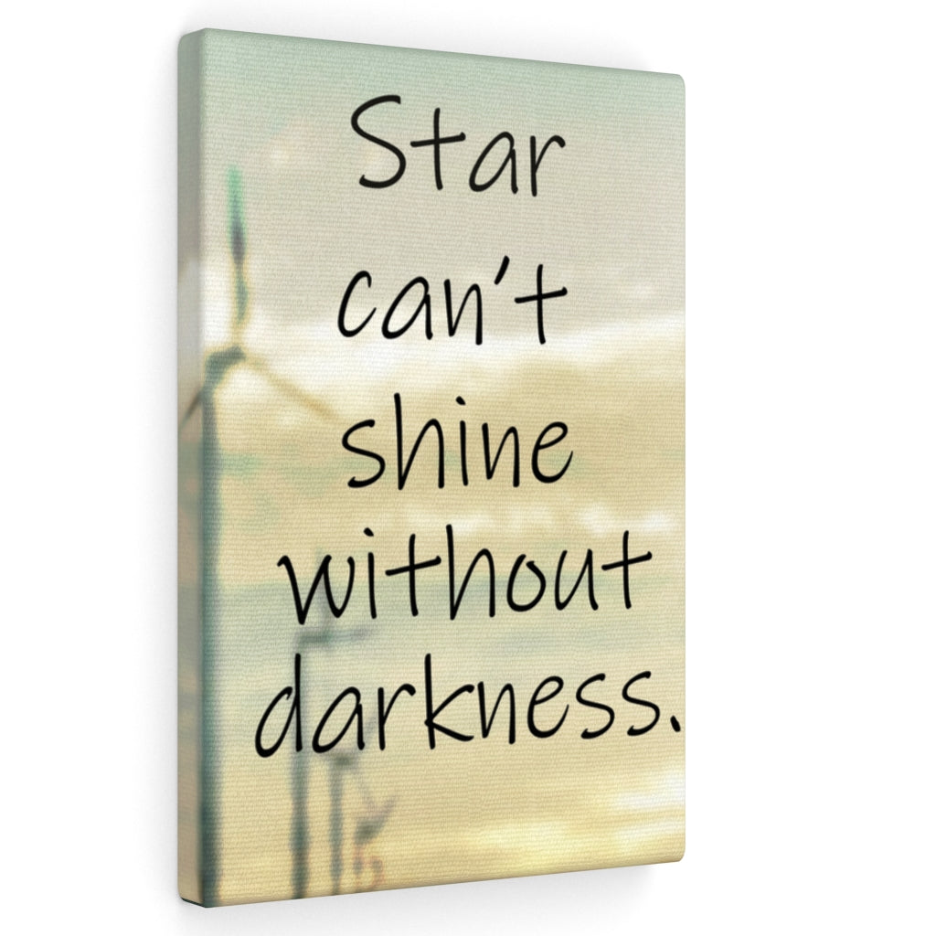Scripture Walls Inspirational Wall Art Star Can't Shine Without Darkness Motivational Print Ready to Hang Artwork Unframed-Express Your Love Gifts