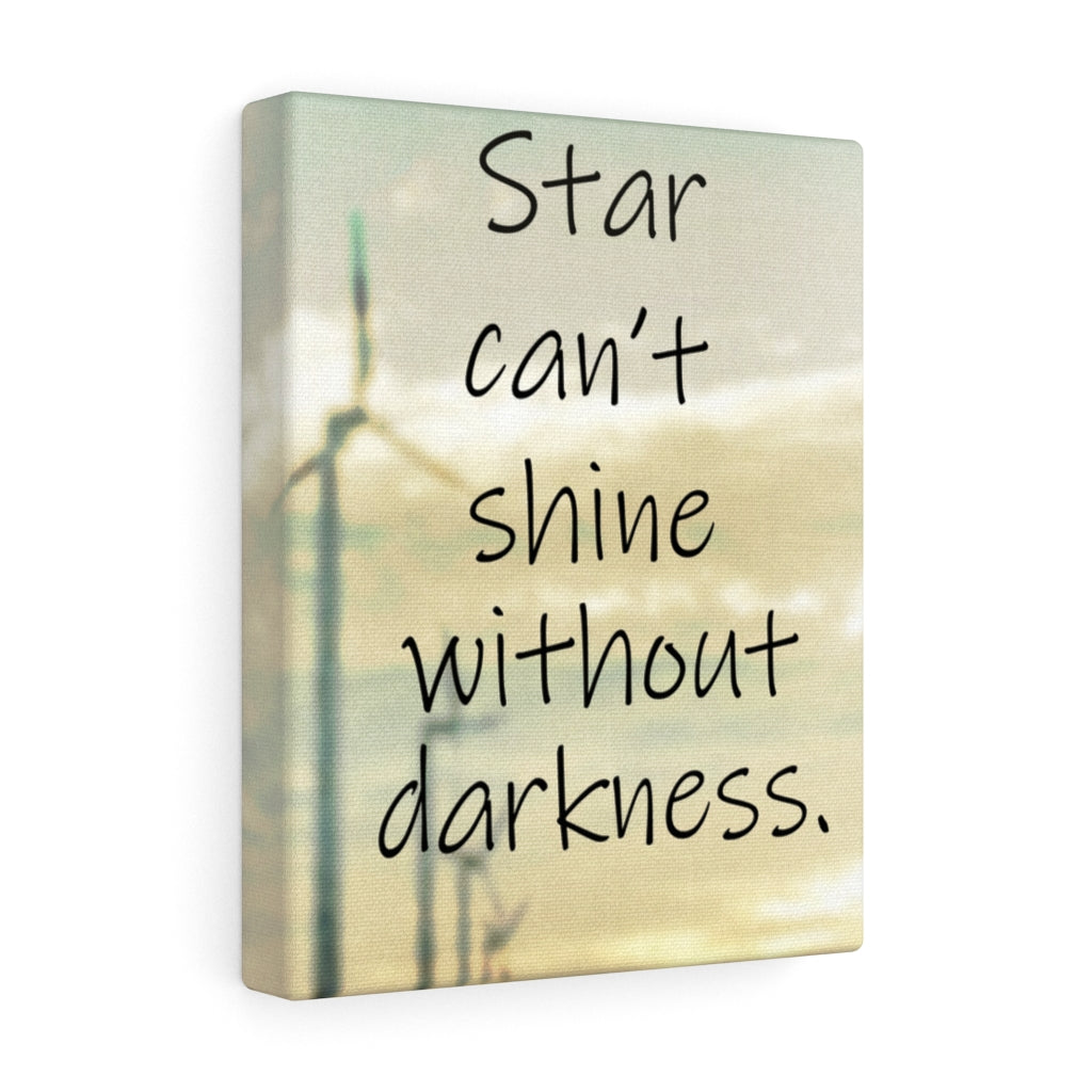 Scripture Walls Inspirational Wall Art Star Can't Shine Without Darkness Motivational Print Ready to Hang Artwork Unframed-Express Your Love Gifts