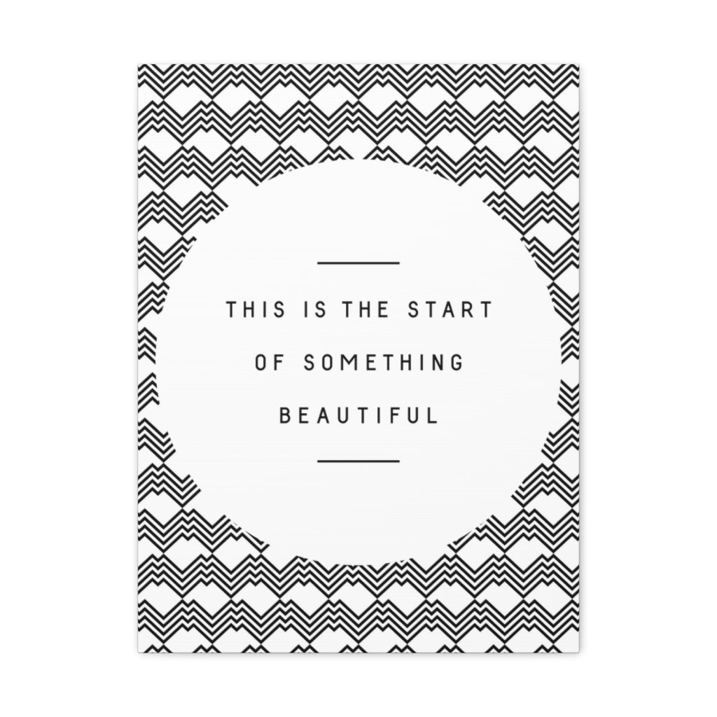 Scripture Walls Inspirational Wall Art Start Something Beautiful Motivation Wall Decor for Home Office Gym Inspiring Success Quote Print Ready to Hang Unframed-Express Your Love Gifts