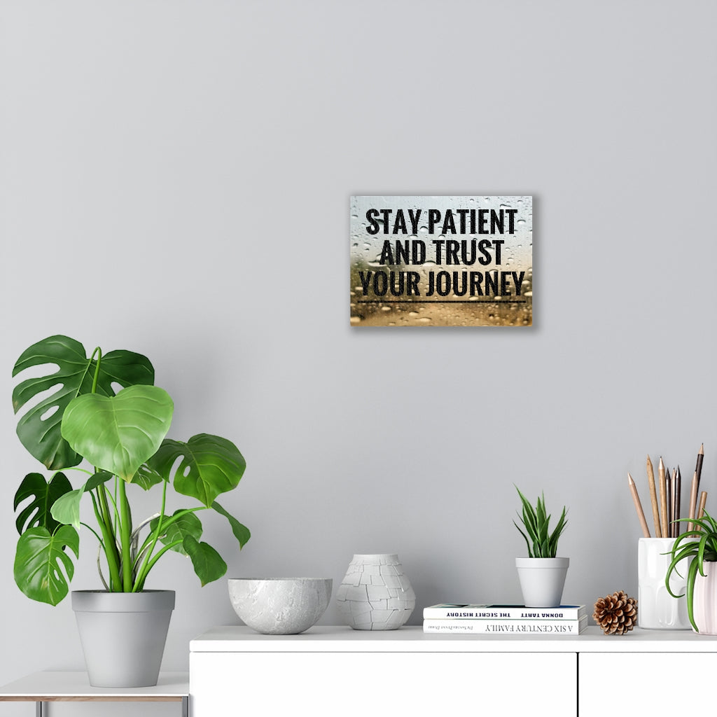 Scripture Walls Inspirational Wall Art Stay Patient And Trust Motivational Print Ready to Hang Artwork Unframed-Express Your Love Gifts