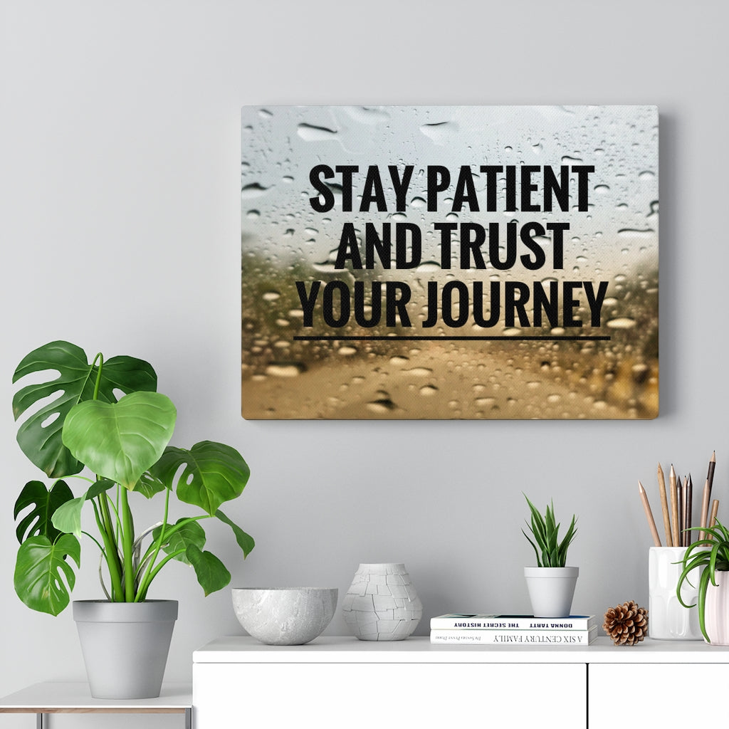 Scripture Walls Inspirational Wall Art Stay Patient And Trust Motivational Print Ready to Hang Artwork Unframed-Express Your Love Gifts
