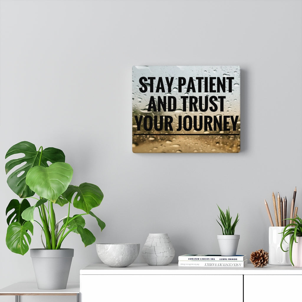 Scripture Walls Inspirational Wall Art Stay Patient And Trust Motivational Print Ready to Hang Artwork Unframed-Express Your Love Gifts
