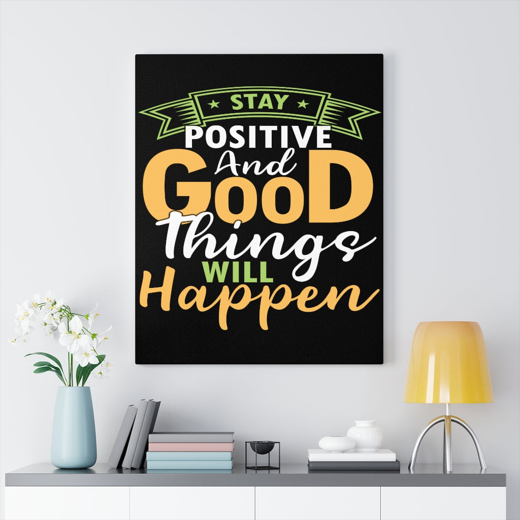 Scripture Walls Inspirational Wall Art Stay Positive Wall Art Motivation Wall Decor for Home Office Gym Inspiring Success Quote Print Ready to Hang Unframed-Express Your Love Gifts