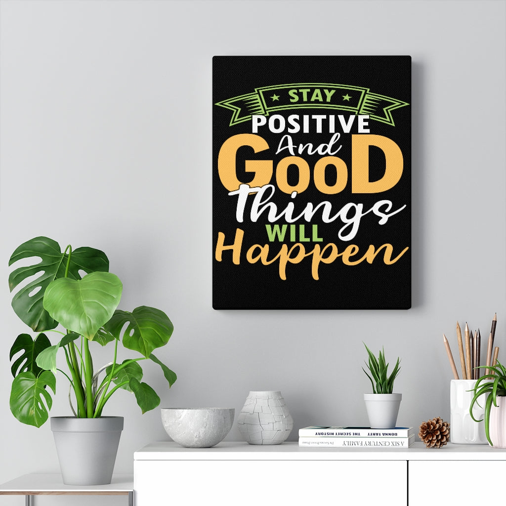 Scripture Walls Inspirational Wall Art Stay Positive Wall Art Motivation Wall Decor for Home Office Gym Inspiring Success Quote Print Ready to Hang Unframed-Express Your Love Gifts