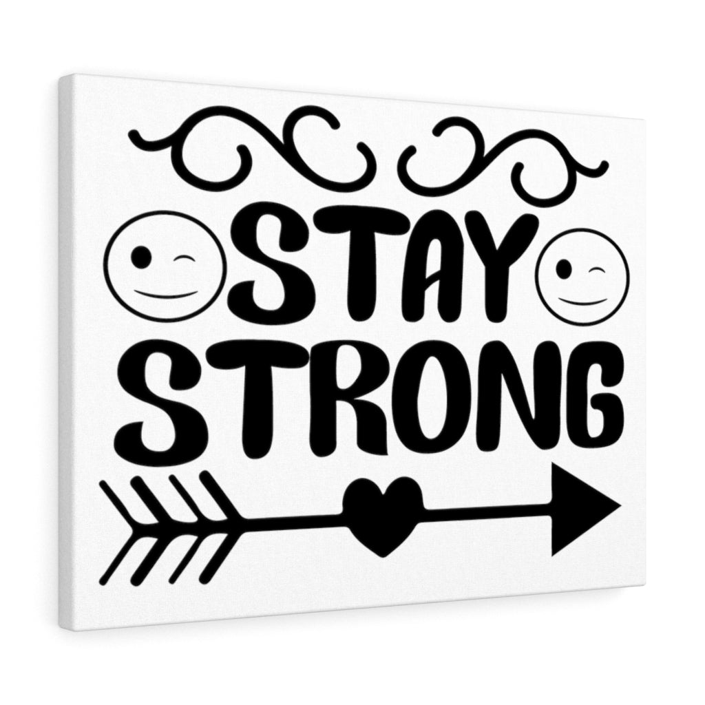 Scripture Walls Inspirational Wall Art Stay Strong Smiley Wall Art Motivation Wall Decor for Home Office Gym Inspiring Success Quote Print Ready to Hang Unframed-Express Your Love Gifts