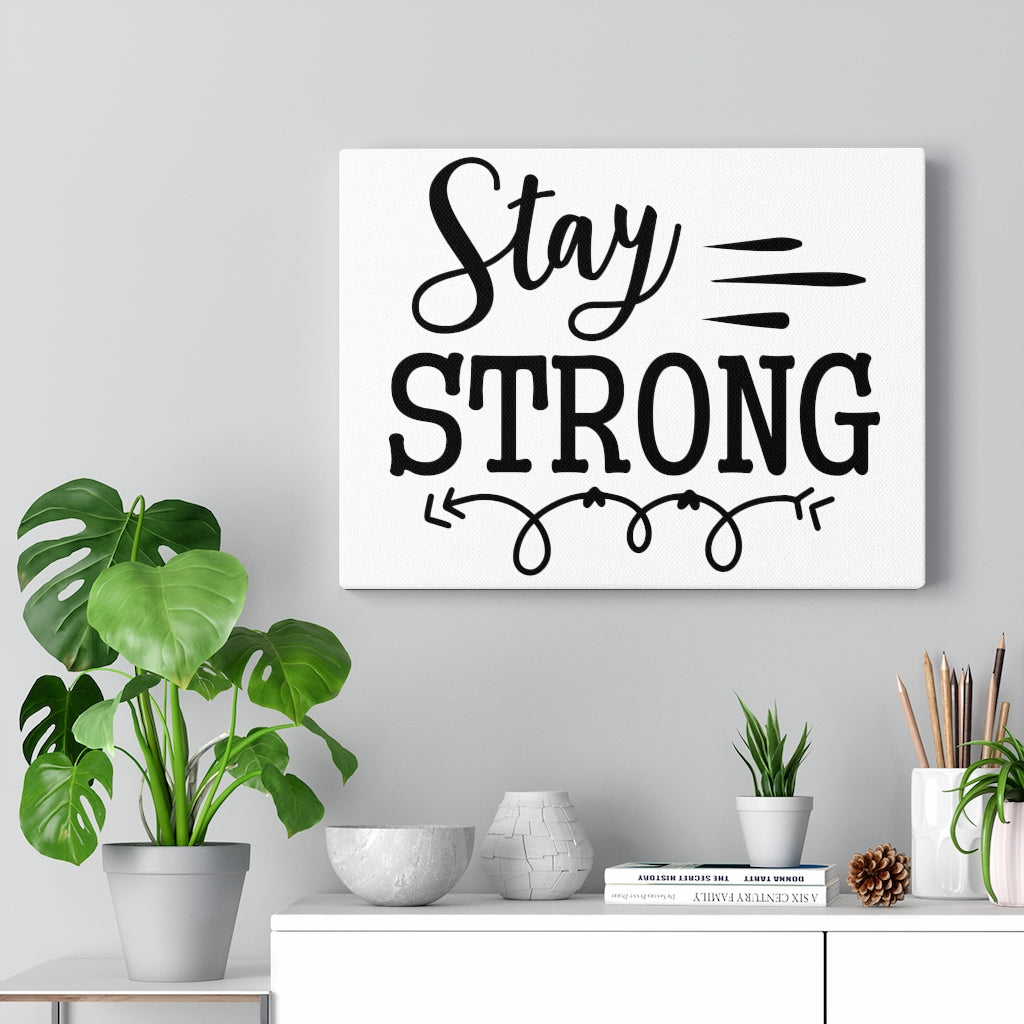 Scripture Walls Inspirational Wall Art Stay Strong Wall Art Motivation Wall Decor for Home Office Gym Inspiring Success Quote Print Ready to Hang Unframed-Express Your Love Gifts