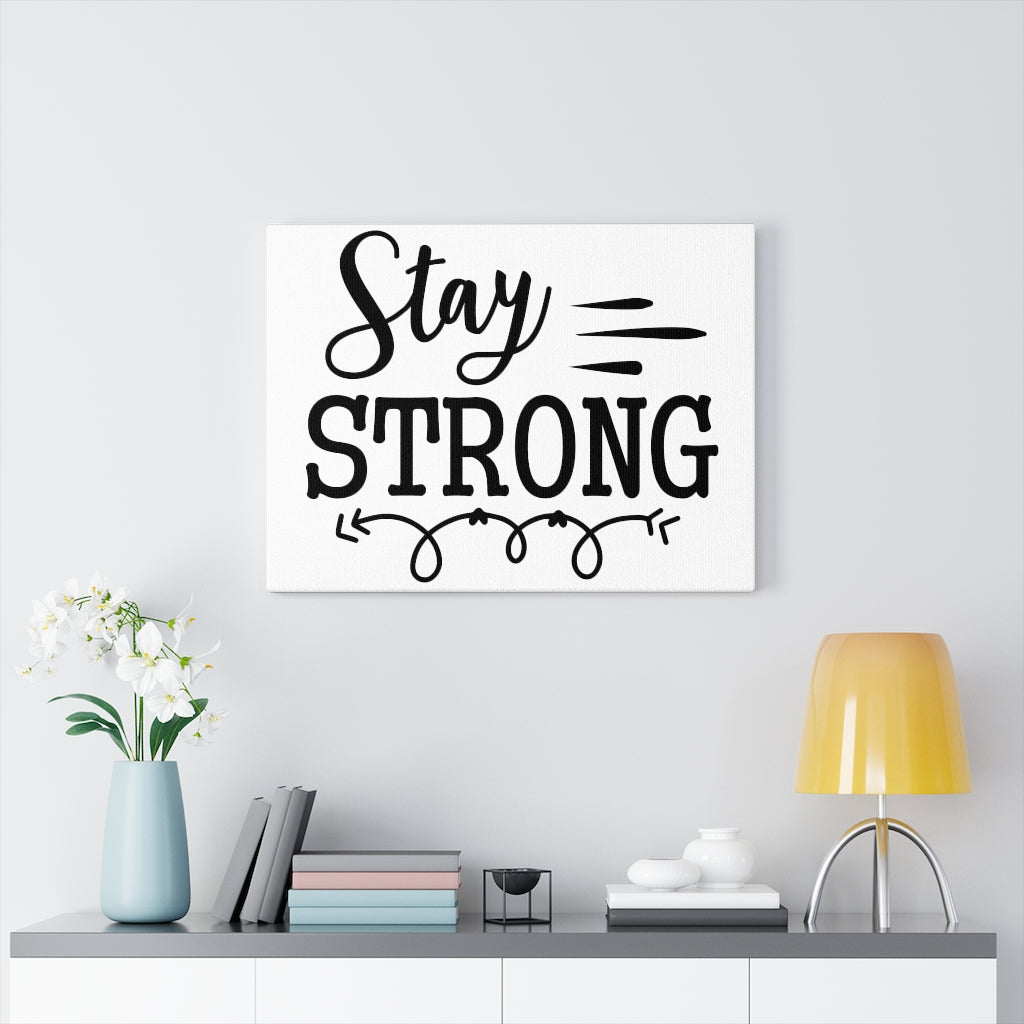 Scripture Walls Inspirational Wall Art Stay Strong Wall Art Motivation Wall Decor for Home Office Gym Inspiring Success Quote Print Ready to Hang Unframed-Express Your Love Gifts
