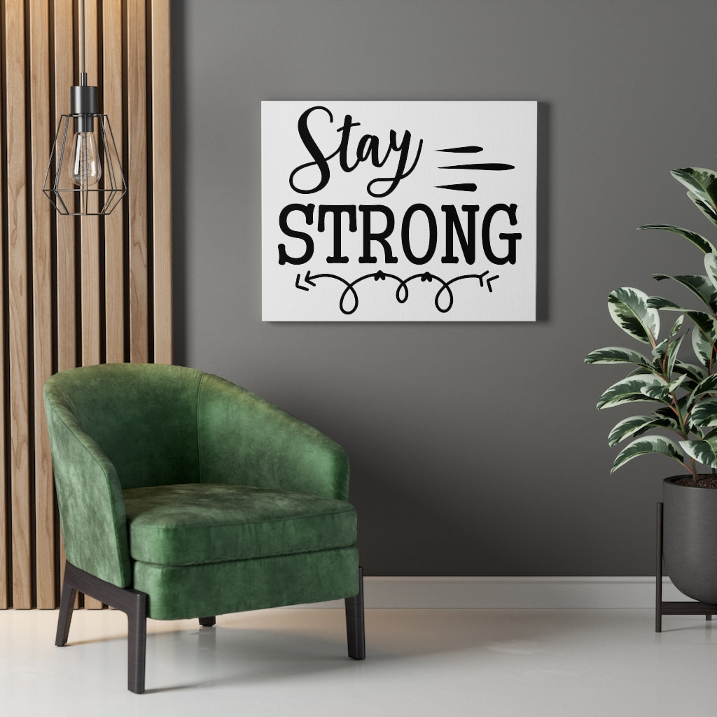 Scripture Walls Inspirational Wall Art Stay Strong Wall Art Motivation Wall Decor for Home Office Gym Inspiring Success Quote Print Ready to Hang Unframed-Express Your Love Gifts