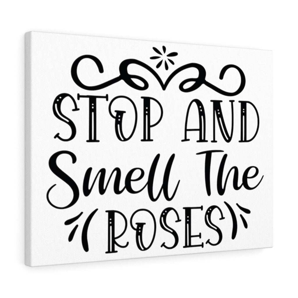 Scripture Walls Inspirational Wall Art Stop And Smell The Roses Wall Art Motivation Wall Decor for Home Office Gym Inspiring Success Quote Print Ready to Hang Unframed-Express Your Love Gifts