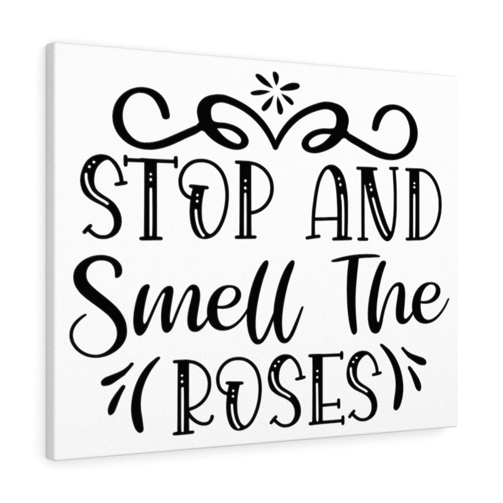 Scripture Walls Inspirational Wall Art Stop And Smell The Roses Wall Art Motivation Wall Decor for Home Office Gym Inspiring Success Quote Print Ready to Hang Unframed-Express Your Love Gifts