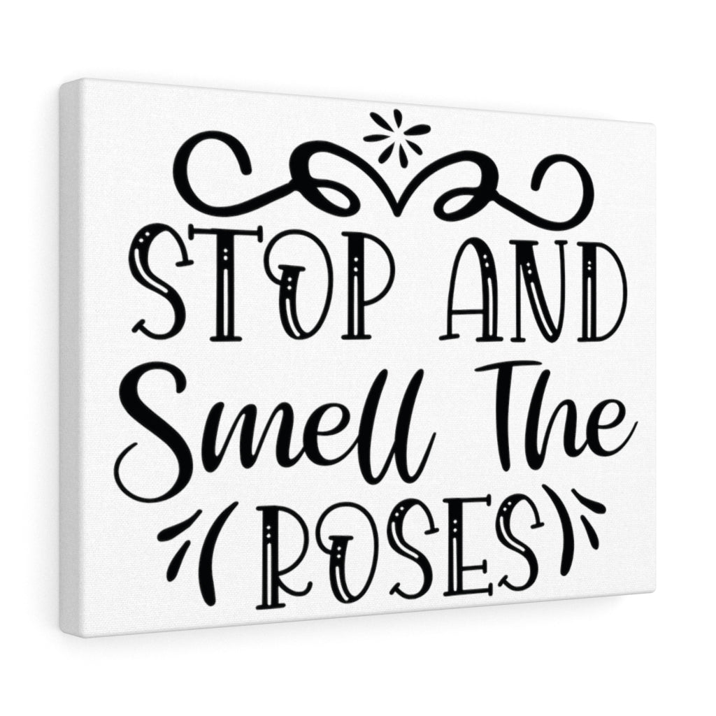 Scripture Walls Inspirational Wall Art Stop And Smell The Roses Wall Art Motivation Wall Decor for Home Office Gym Inspiring Success Quote Print Ready to Hang Unframed-Express Your Love Gifts