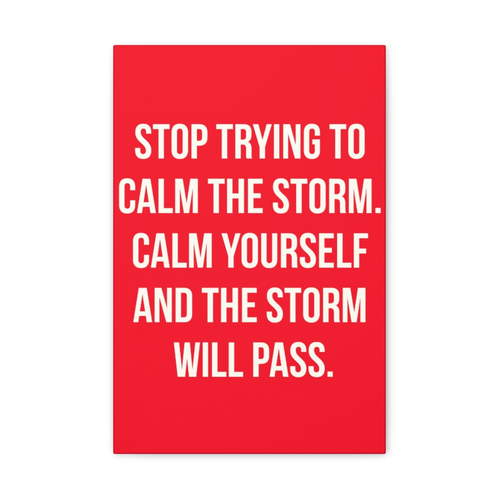 Scripture Walls Inspirational Wall Art Storm Will Pass Motivation Wall Decor for Home Office Gym Inspiring Success Quote Print Ready to Hang Unframed-Express Your Love Gifts