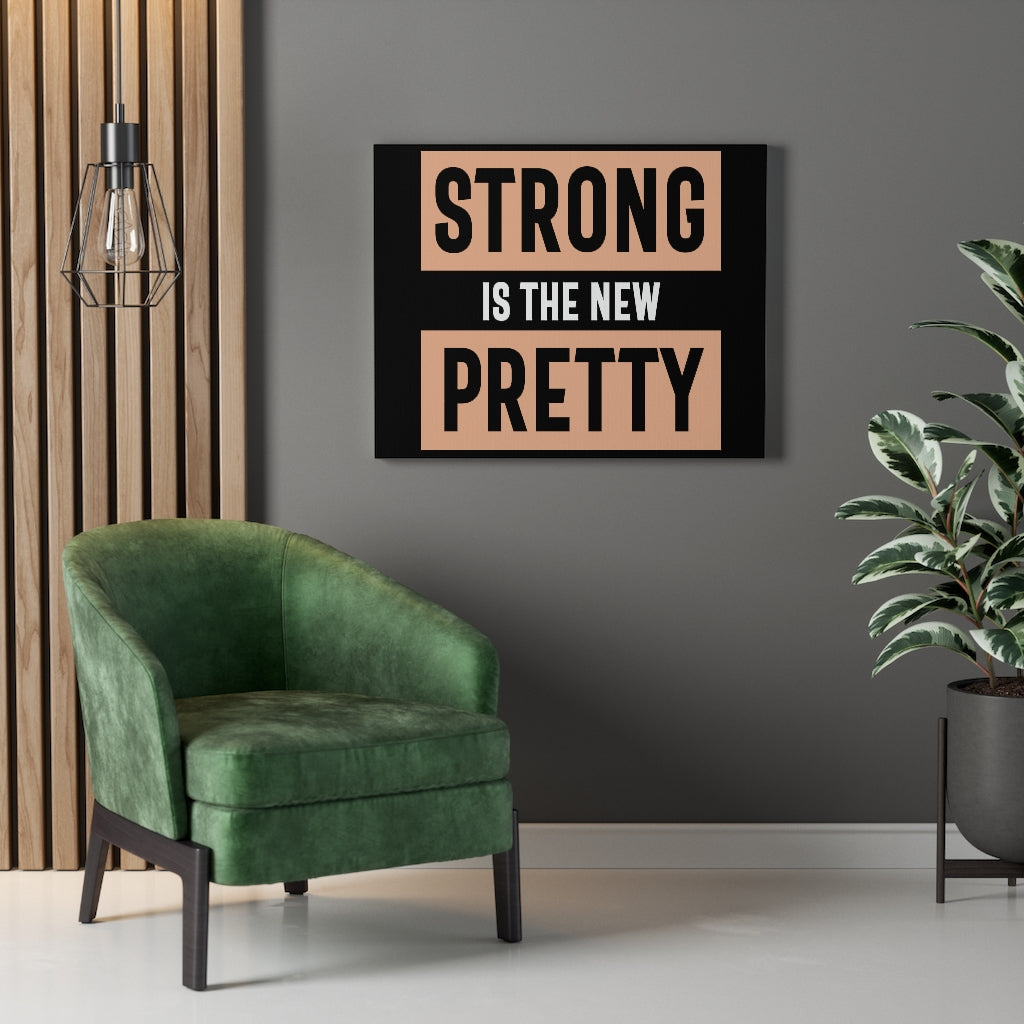 Scripture Walls Inspirational Wall Art Strong Is The New Pretty Wall Art Motivation Wall Decor for Home Office Gym Inspiring Success Quote Print Ready to Hang Unframed-Express Your Love Gifts