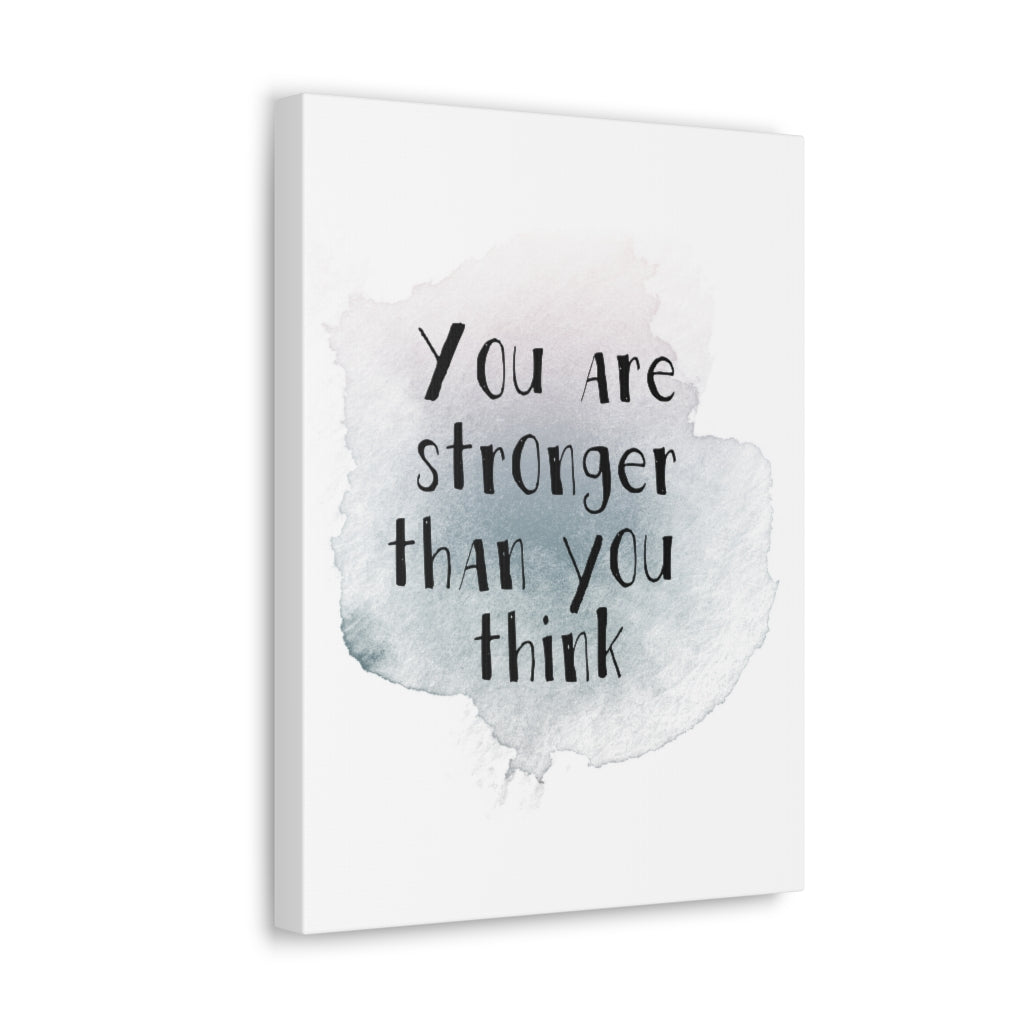 Scripture Walls Inspirational Wall Art Stronger Than You Think Plain Motivation Wall Decor for Home Office Gym Inspiring Success Quote Print Ready to Hang Unframed-Express Your Love Gifts