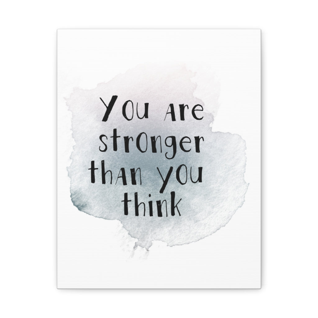Scripture Walls Inspirational Wall Art Stronger Than You Think Plain Motivation Wall Decor for Home Office Gym Inspiring Success Quote Print Ready to Hang Unframed-Express Your Love Gifts
