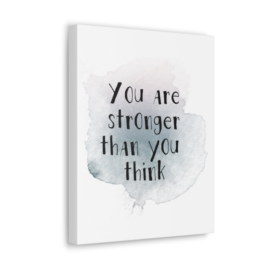 Scripture Walls Inspirational Wall Art Stronger Than You Think Plain Motivation Wall Decor for Home Office Gym Inspiring Success Quote Print Ready to Hang Unframed-Express Your Love Gifts
