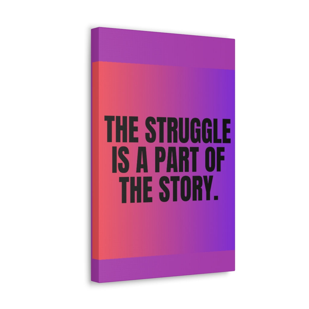 Scripture Walls Inspirational Wall Art Struggle Is A Part Motivation Wall Decor for Home Office Gym Inspiring Success Quote Print Ready to Hang Unframed-Express Your Love Gifts
