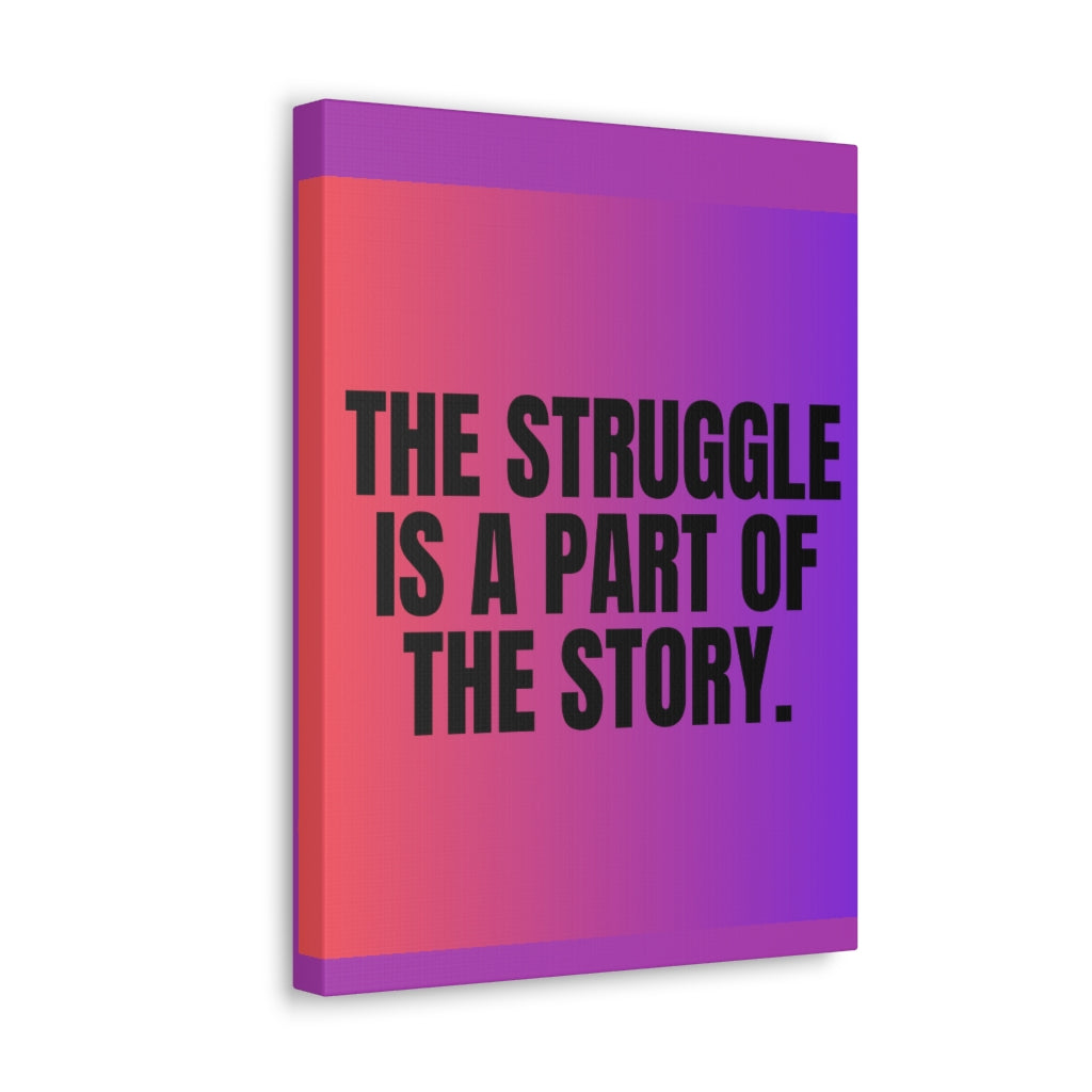 Scripture Walls Inspirational Wall Art Struggle Is A Part Motivation Wall Decor for Home Office Gym Inspiring Success Quote Print Ready to Hang Unframed-Express Your Love Gifts