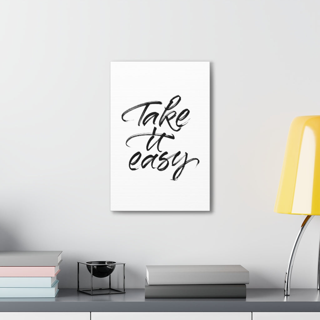 Scripture Walls Inspirational Wall Art Take It Easy Motivation Wall Decor for Home Office Gym Inspiring Success Quote Print Ready to Hang Unframed-Express Your Love Gifts