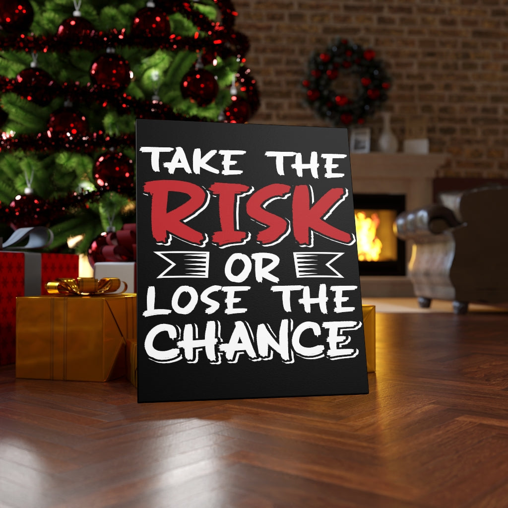 Scripture Walls Inspirational Wall Art Take The Risk Or Lose The Change Wall Art Motivation Wall Decor for Home Office Gym Inspiring Success Quote Print Ready to Hang Unframed-Express Your Love Gifts