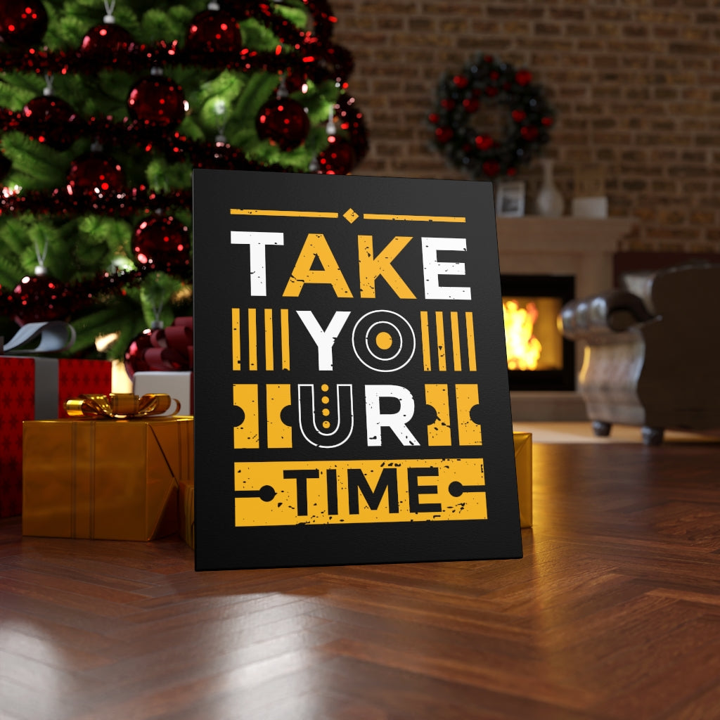 Scripture Walls Inspirational Wall Art Take Your Time Wall Art Motivation Wall Decor for Home Office Gym Inspiring Success Quote Print Ready to Hang Unframed-Express Your Love Gifts