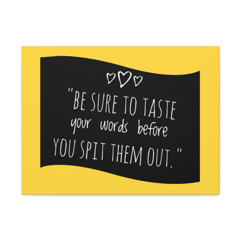 Scripture Walls Inspirational Wall Art Taste Your Words Motivation Wall Decor for Home Office Gym Inspiring Success Quote Print Ready to Hang Unframed-Express Your Love Gifts