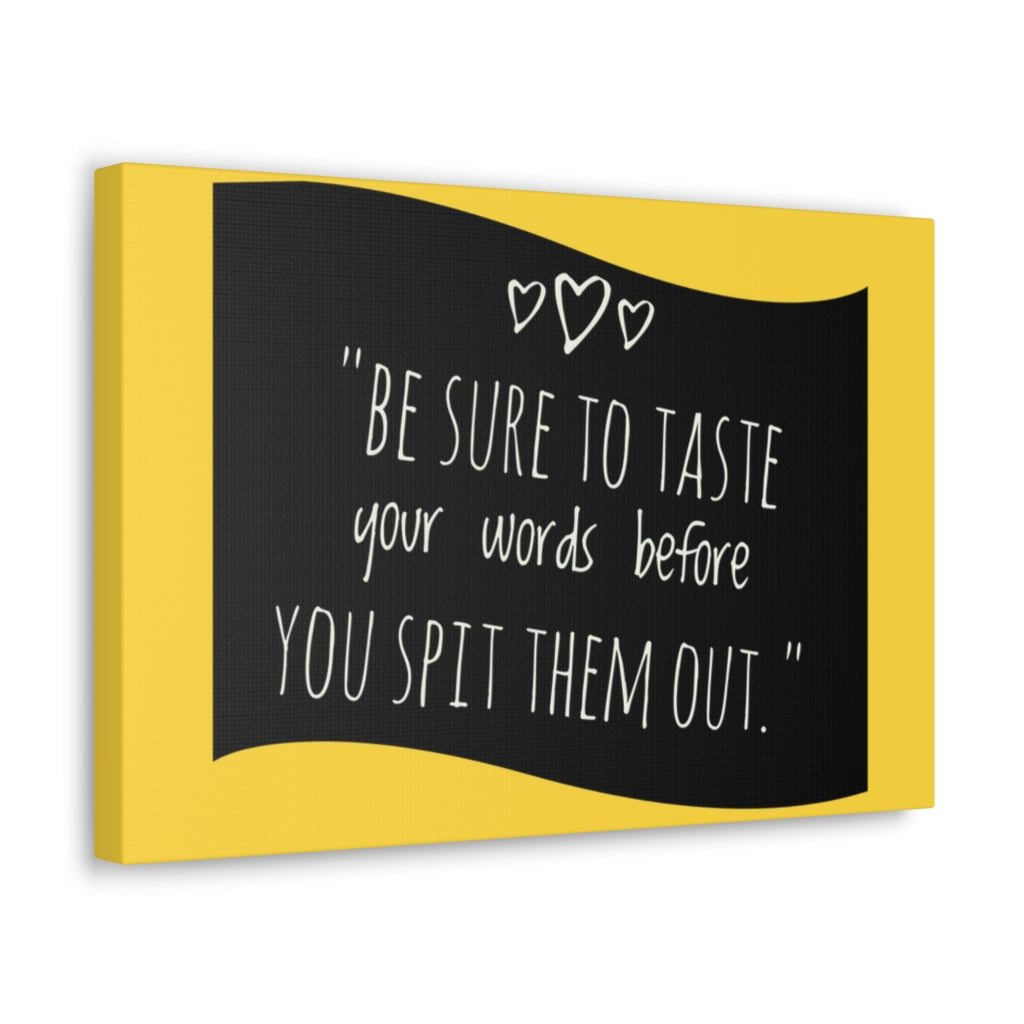 Scripture Walls Inspirational Wall Art Taste Your Words Motivation Wall Decor for Home Office Gym Inspiring Success Quote Print Ready to Hang Unframed-Express Your Love Gifts
