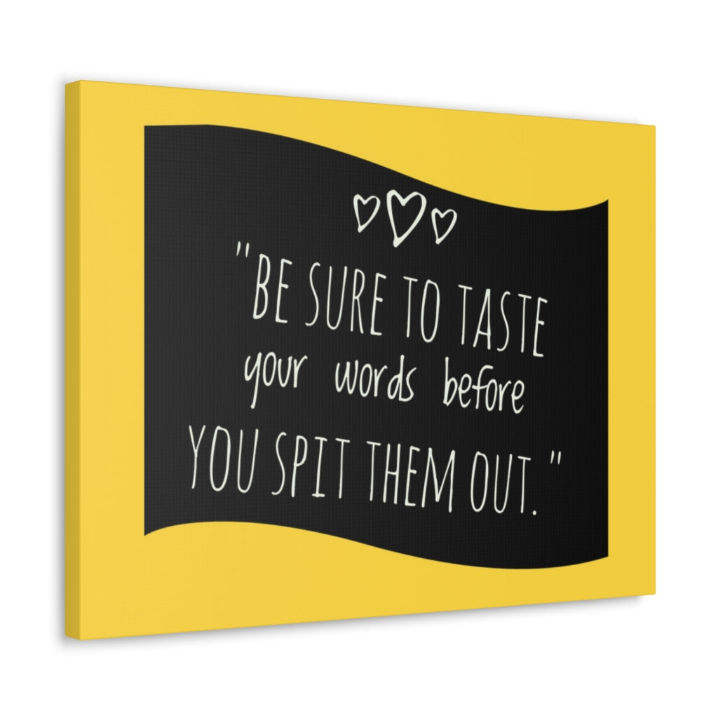 Scripture Walls Inspirational Wall Art Taste Your Words Motivation Wall Decor for Home Office Gym Inspiring Success Quote Print Ready to Hang Unframed-Express Your Love Gifts