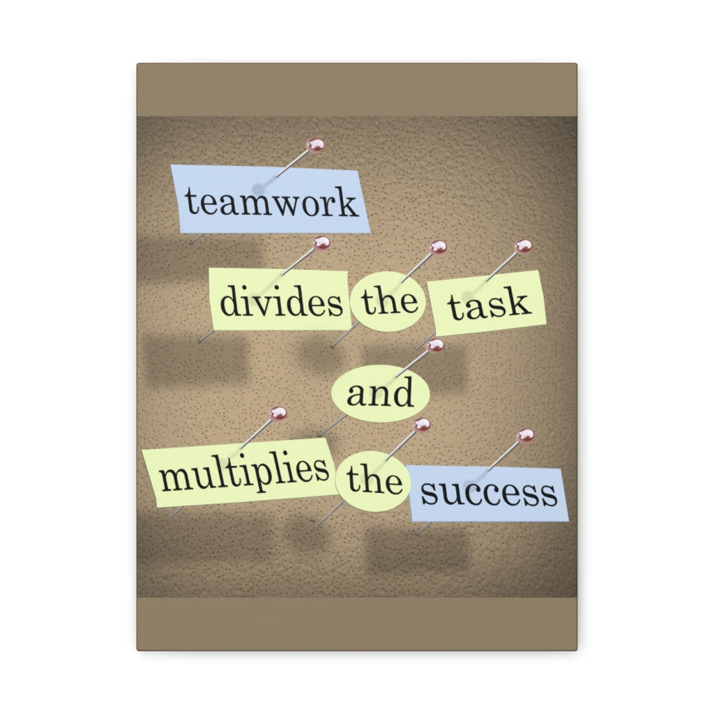 Scripture Walls Inspirational Wall Art Teamwork Multiplies The Success Motivation Wall Decor for Home Office Gym Inspiring Success Quote Print Ready to Hang Unframed-Express Your Love Gifts
