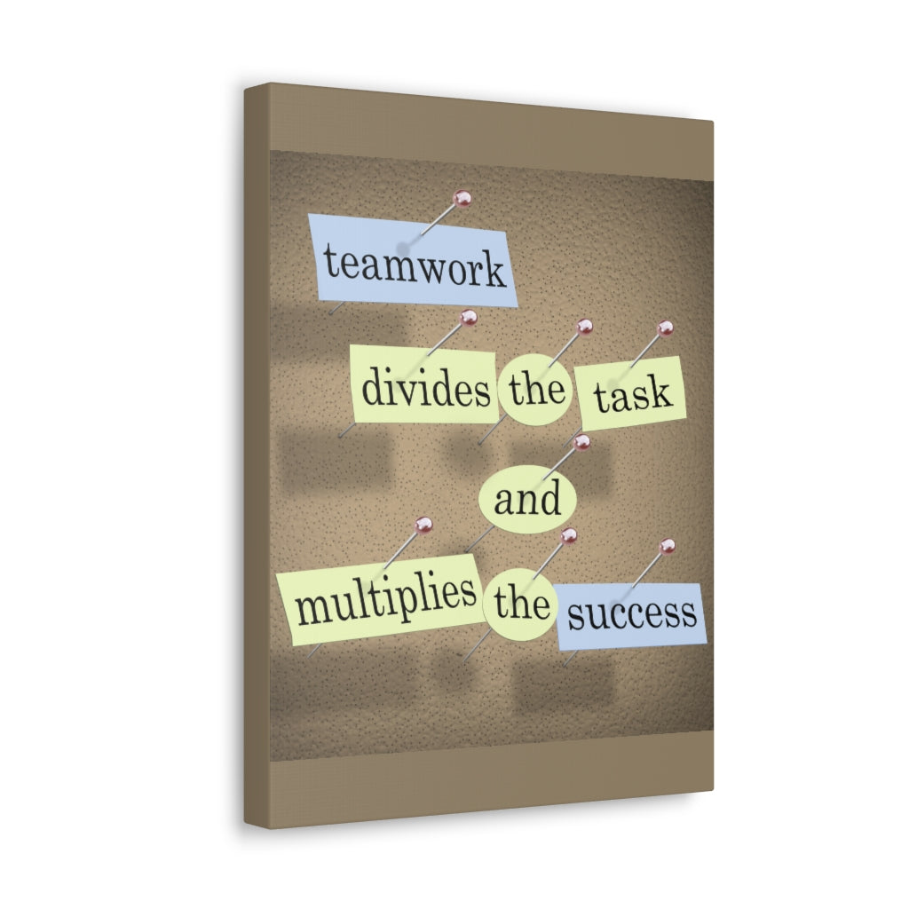 Scripture Walls Inspirational Wall Art Teamwork Multiplies The Success Motivation Wall Decor for Home Office Gym Inspiring Success Quote Print Ready to Hang Unframed-Express Your Love Gifts
