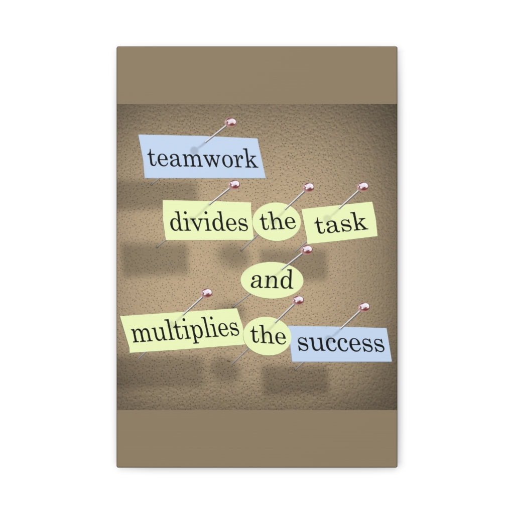 Scripture Walls Inspirational Wall Art Teamwork Multiplies The Success Motivation Wall Decor for Home Office Gym Inspiring Success Quote Print Ready to Hang Unframed-Express Your Love Gifts