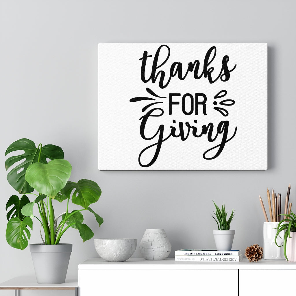 Scripture Walls Inspirational Wall Art Thanks For Giving Wall Art Motivation Wall Decor for Home Office Gym Inspiring Success Quote Print Ready to Hang Unframed-Express Your Love Gifts