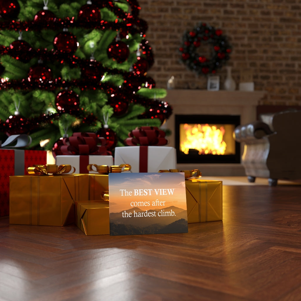 Scripture Walls Inspirational Wall Art The Best View Orange Motivational Print Ready to Hang Artwork Unframed-Express Your Love Gifts