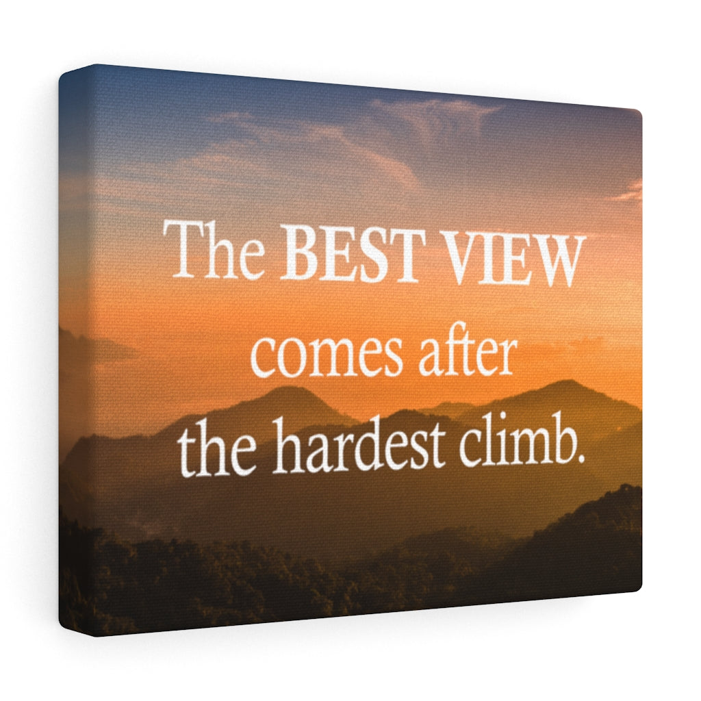 Scripture Walls Inspirational Wall Art The Best View Orange Motivational Print Ready to Hang Artwork Unframed-Express Your Love Gifts