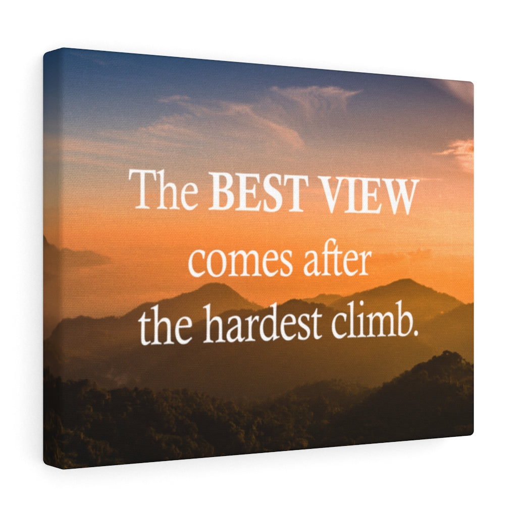 Scripture Walls Inspirational Wall Art The Best View Orange Motivational Print Ready to Hang Artwork Unframed-Express Your Love Gifts