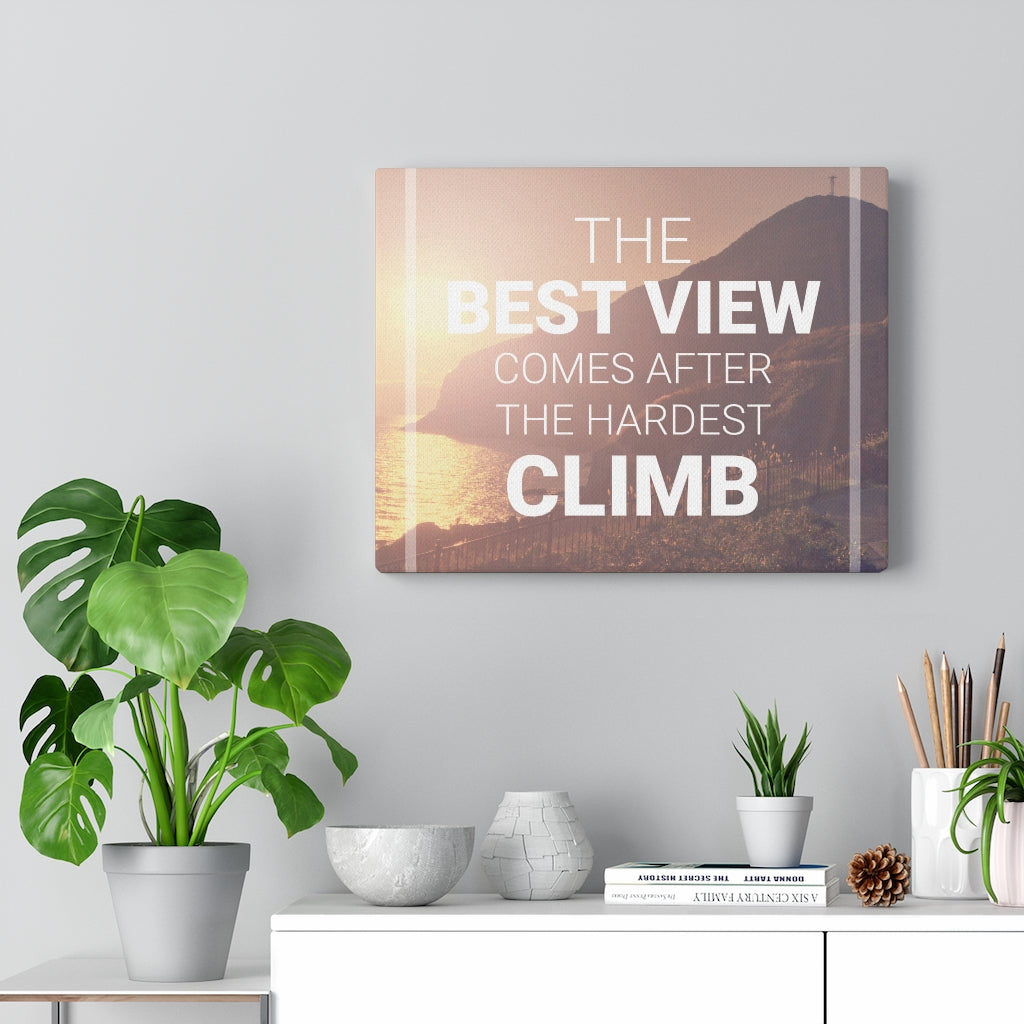 Scripture Walls Inspirational Wall Art The Best View Wall Art Motivational Motto Inspiring Prints Artwork Decor Ready to Hang Unframed-Express Your Love Gifts