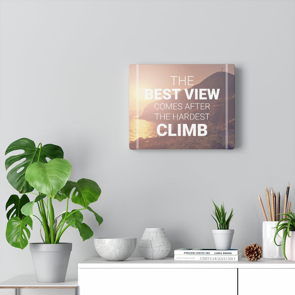 Scripture Walls Inspirational Wall Art The Best View Wall Art Motivational Motto Inspiring Prints Artwork Decor Ready to Hang Unframed-Express Your Love Gifts