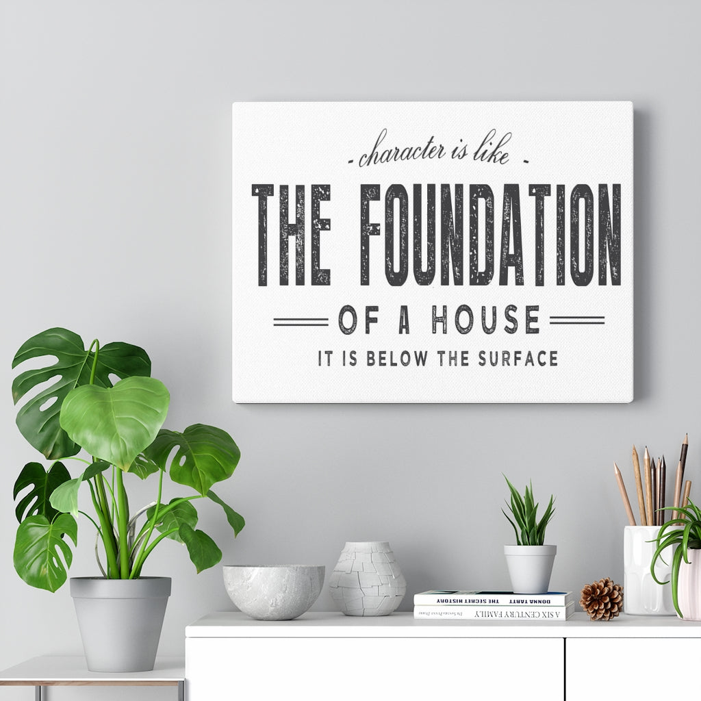 Scripture Walls Inspirational Wall Art The Foundation Of A House Wall Art Motivation Wall Decor for Home Office Gym Inspiring Success Quote Print Ready to Hang Unframed-Express Your Love Gifts