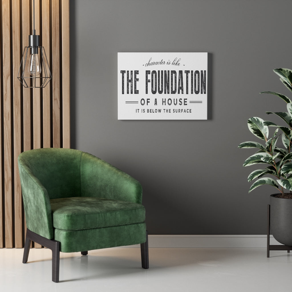 Scripture Walls Inspirational Wall Art The Foundation Of A House Wall Art Motivation Wall Decor for Home Office Gym Inspiring Success Quote Print Ready to Hang Unframed-Express Your Love Gifts